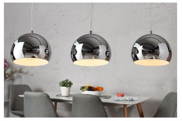 Závěsná lampa Chromagon 3 chrom