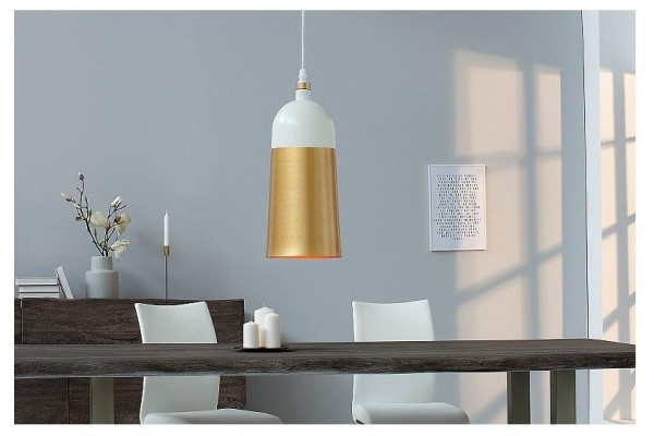 Závěsná lampa Modern Chic I bílé zlato