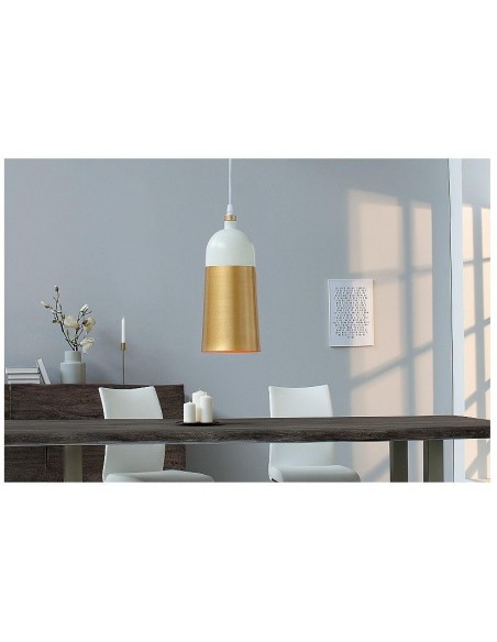 Závěsná lampa Modern Chic I bílé zlato