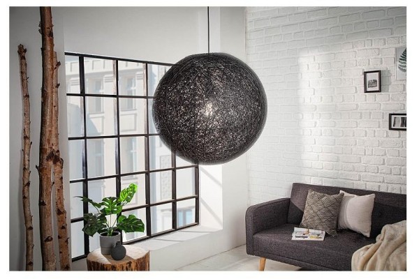 Závěsná lampa Cocooning černá 45cm