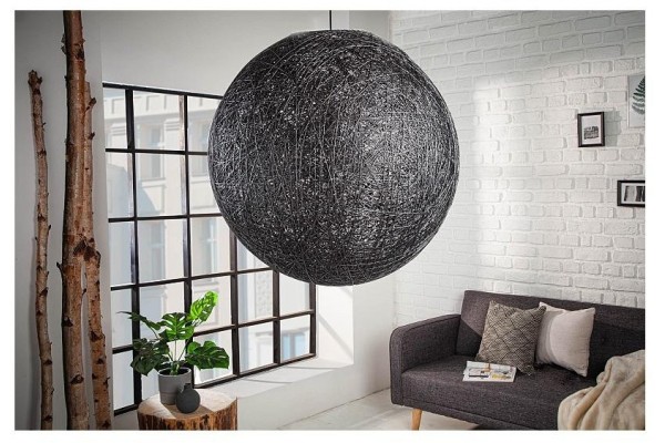 Závěsná lampa Cocooning černá 60cm