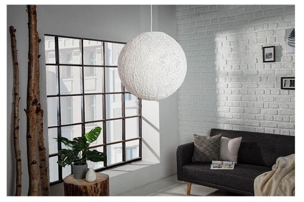 Závěsná lampa Cocooning bílá 45cm