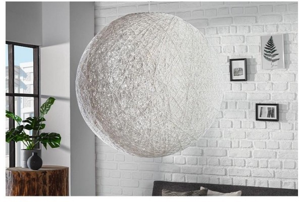 Závěsná lampa Cocooning bílá 60cm