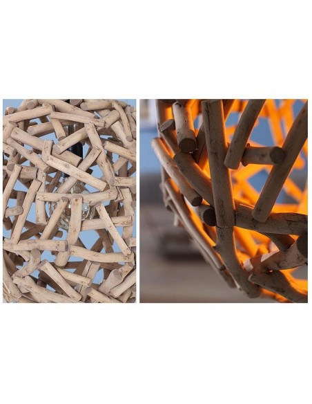 Závěsná lampa z naplaveného dřeva Pure Nature 40cm