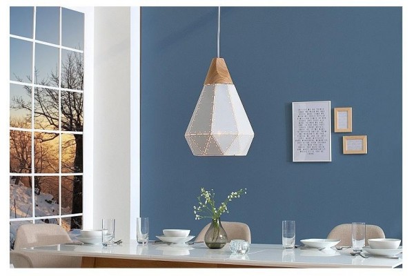 Závěsná lampa Skandinávie I bílá