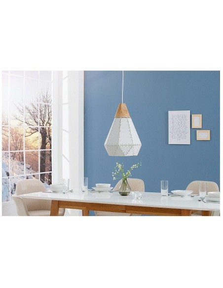 Závěsná lampa Skandinávie I bílá