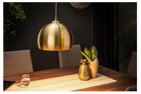 Závěsná lampa Zlatá koule 30cm