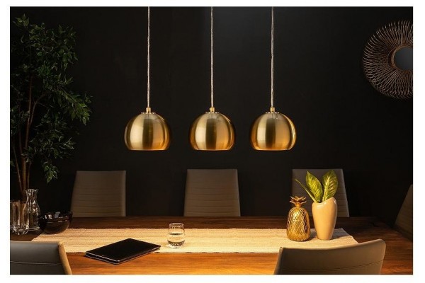 Závěsná lampa Zlatá 3 koule