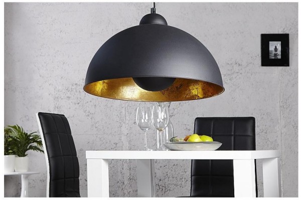 Závěsná lampa Studio černé zlato