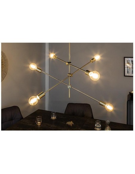 Závěsná lampa varianta zlatá