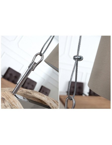 Závěsná lampa Vigine z recyklovaného dřeva 160cm