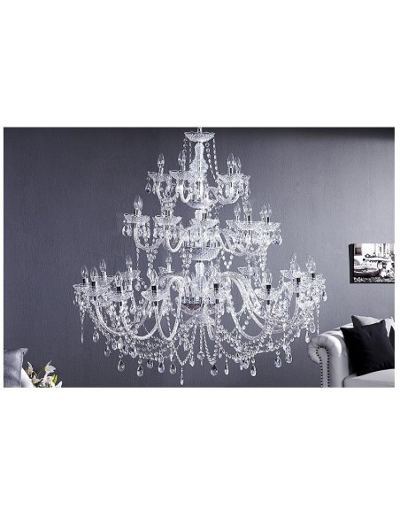 Diamantový lustr  30ramenný čirý