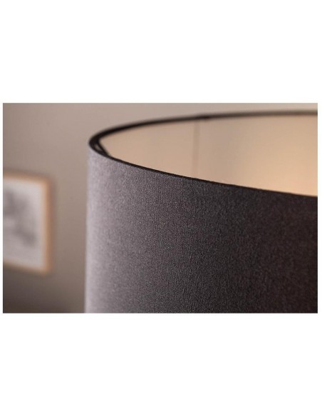 Stojací lampa v  přírodním dřevě rousilique černá