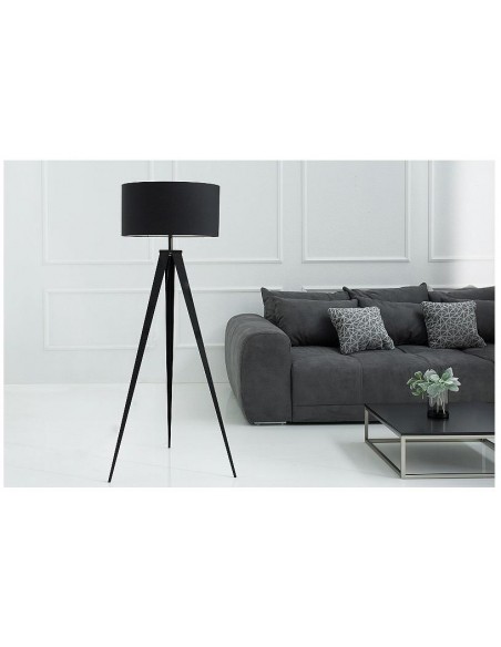 Stojací lampa stativ černá