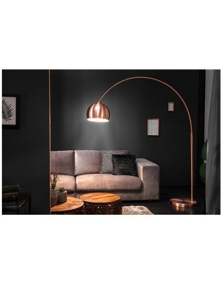 Stojací lampa Big Bow měděná 170-210cm