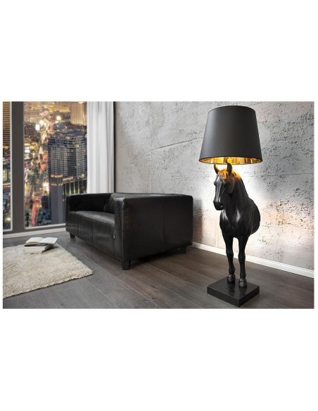 Stojací lampa Černý Kůň