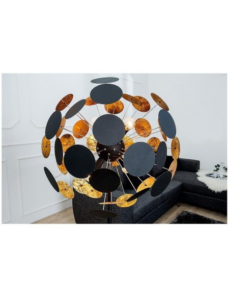 Stojací lampa Infinity Home černé zlato 170cm