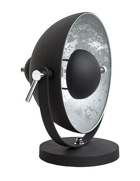 Stolní lampa studio černá stříbrná 40cm