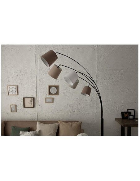 Stojací lampy bílá béžová hnědá 220cm