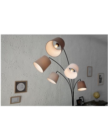 Stojací lampy bílá béžová hnědá 220cm