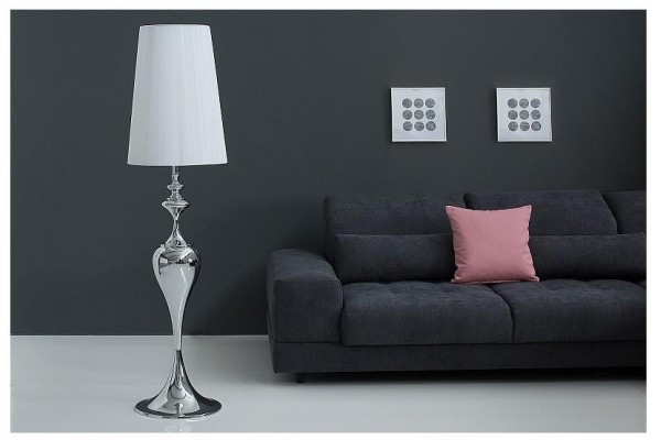 Stojací lampa Lucie bílá 160cm
