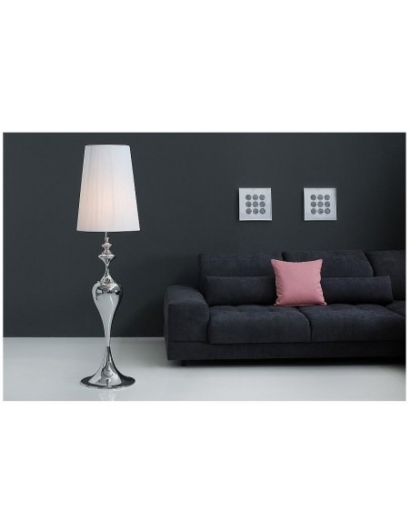 Stojací lampa Lucie bílá 160cm