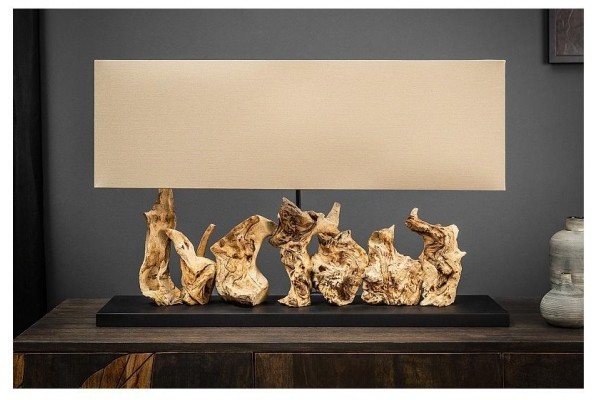 Stolní lampa z naplaveného dřeva čistý unikát 80cm