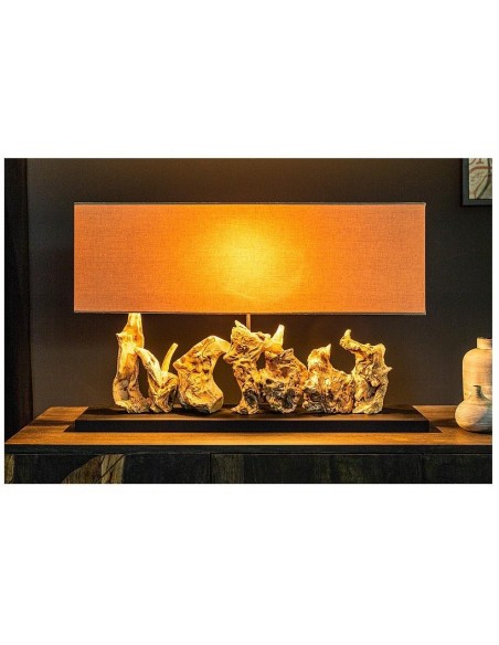 Stolní lampa z naplaveného dřeva čistý unikát 80cm