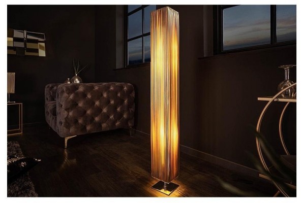 Stojací lampa Paříž zlatá 120cm