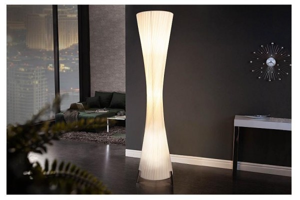 Stojací lampa Paříž bílá 160cm