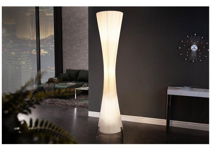 Stojací lampa Paříž bílá 160cm