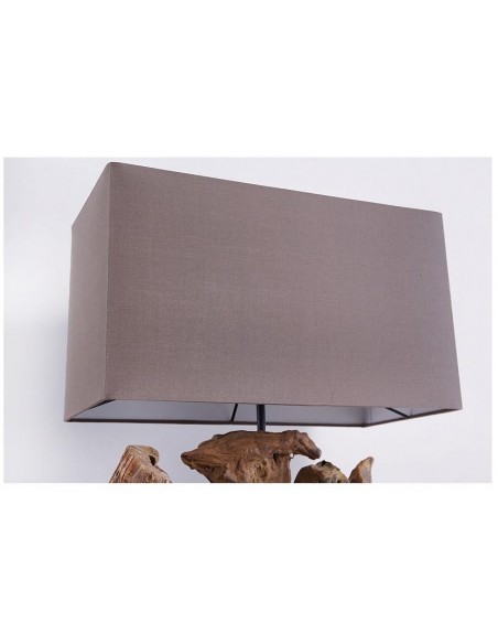 Stolní lampa v naplaveném dřevě Aragon