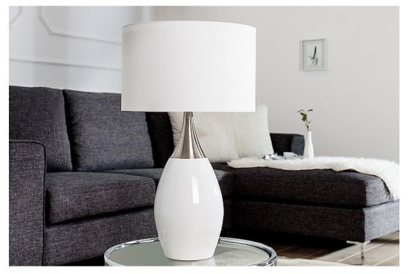 Stolní lampa Carla bílá 60cm