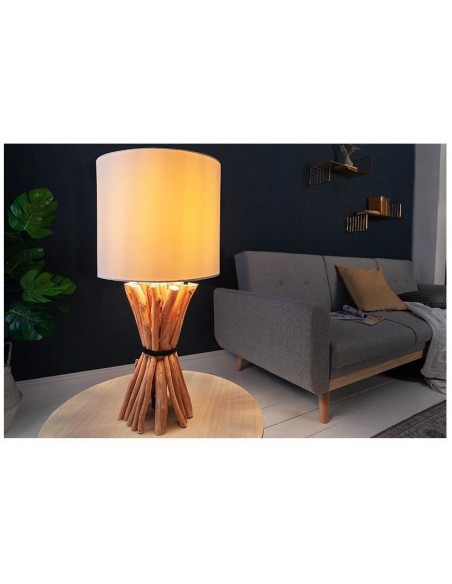 Stolní lampa Euforie Dongan Dřevo 56cm