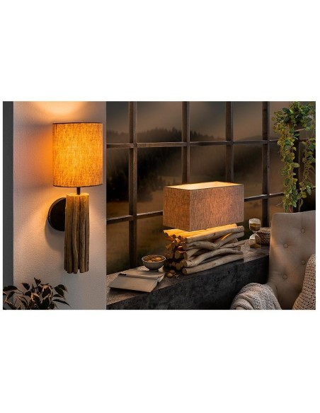 Stolní lampa Euforie II Přírodní dřívo