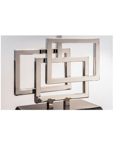 Stolní lampa Leonor stříbrná 56cm