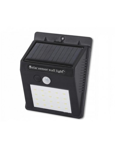 LED solární svítidlo 20 3W se senzorem pohybu a soumraku - studená bílá