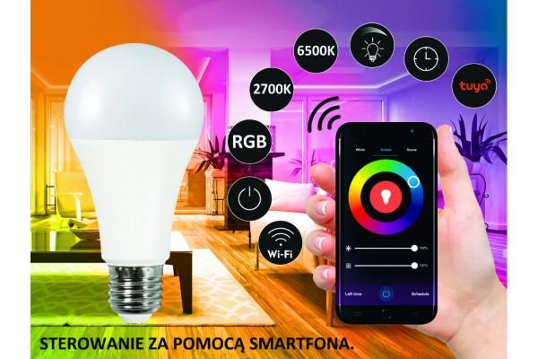 LED žárovka E27 1055lm 11W RGB + bílá WiFi