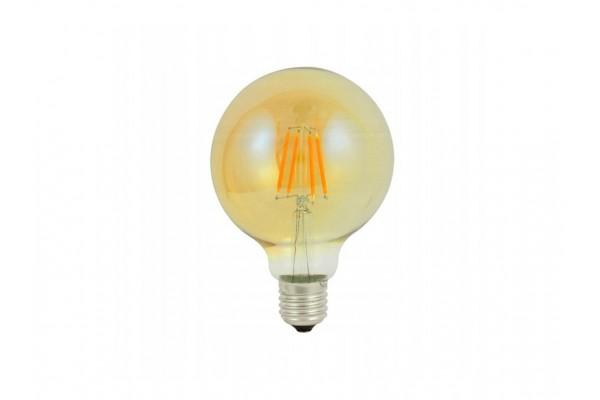 LED žárovka G95 EDISON AMBER - E27 - 4W - 320Lm - teplá bílá - 2000K