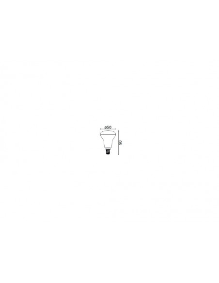 LED žárovka R50 - E14 - 7W - 590 lm - teplá bílá