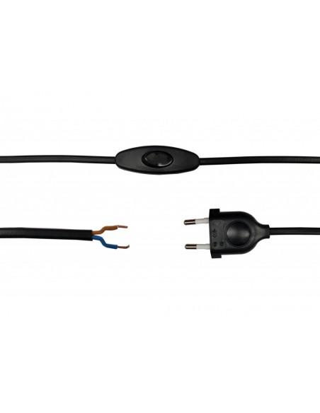 Propojovací kabel 1,5m 2x0,75 OMYp - černý