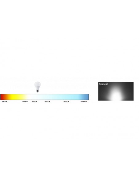 LED žárovka - Berge - E27 - 10W - 800Lm - teplá bílá
