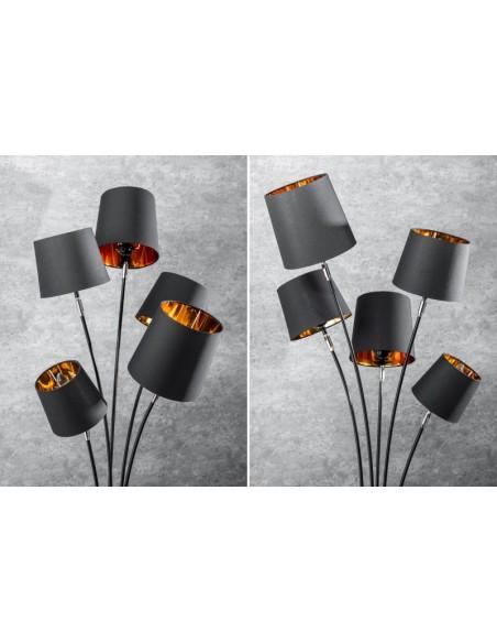 Stojací lampa Big Bow II chrom 170-205cm