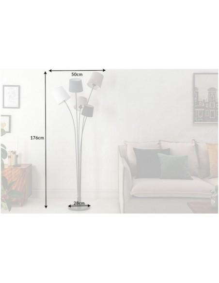 Stojací Lampa Sluneční šedá