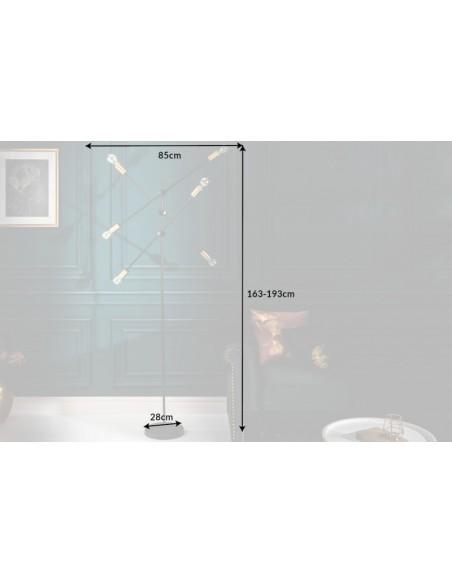 Stojací Lampa Sluneční šedá