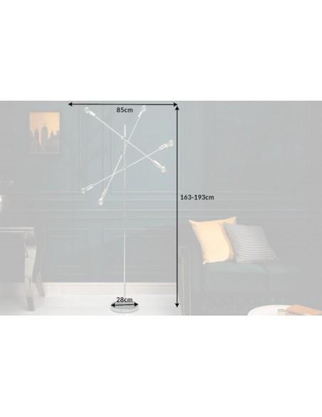 Stojací Lampa Sluneční šedá