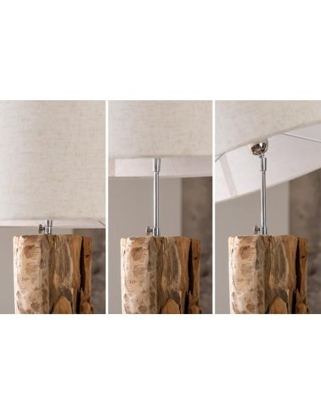 Stolní lampa v naplaveném dřevě Aragon