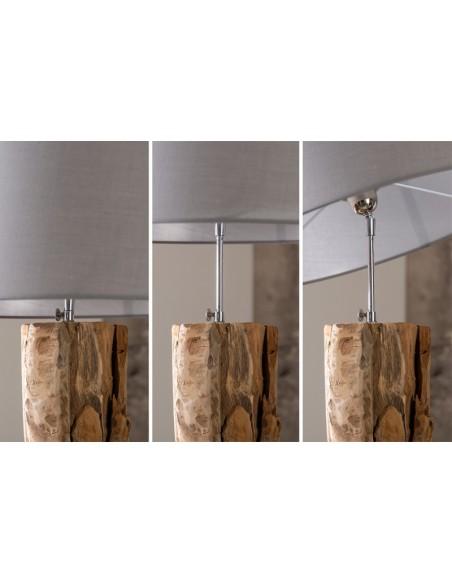 Stolní lampa v naplaveném dřevě Aragon