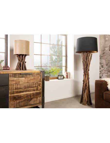 Stolní lampa v naplaveném dřevě Aragon