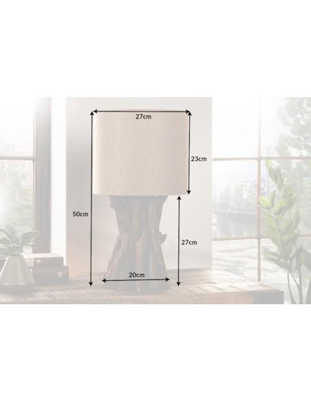 Stolní lampa v naplaveném dřevě Aragon